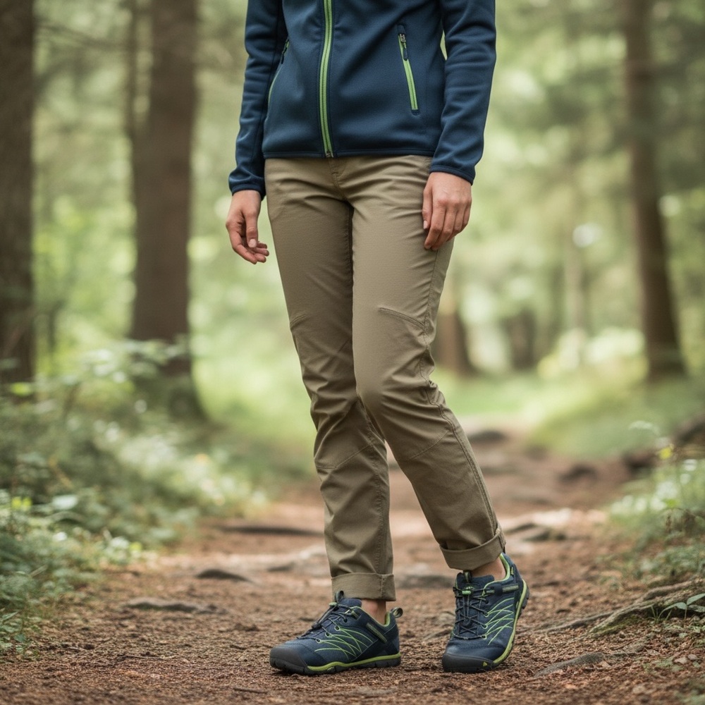 Keen Women's Trail Shoes in Navy and Lime Green